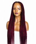 Braided wig - Maroon