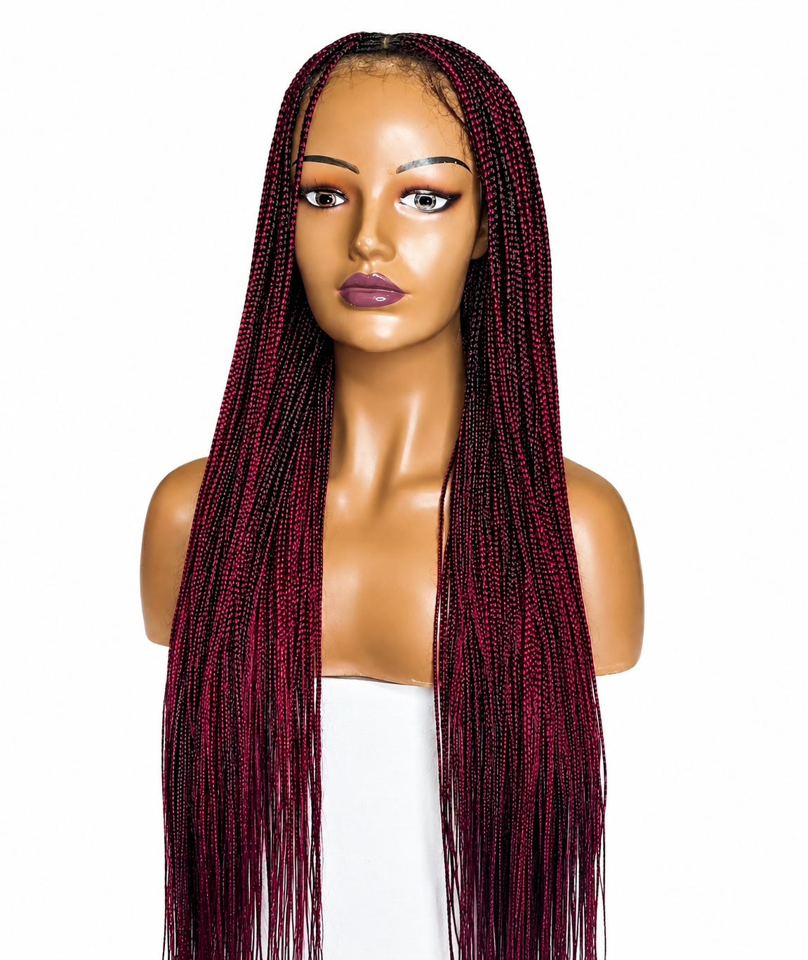 Braided wig - Maroon