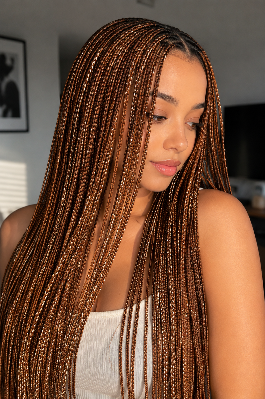 Glueless Braided Wig -Mixed